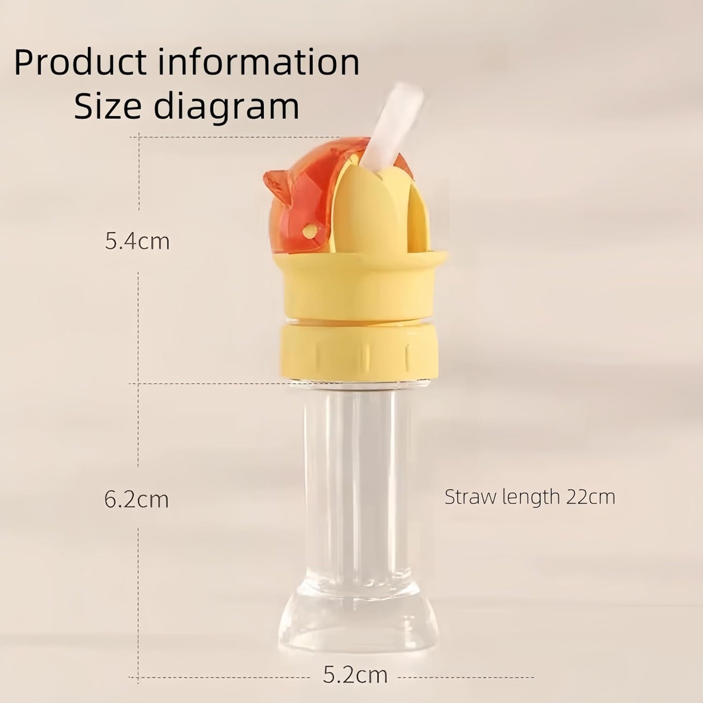 RMISODO 2-in-1 spill-proof straw cap for water bottles