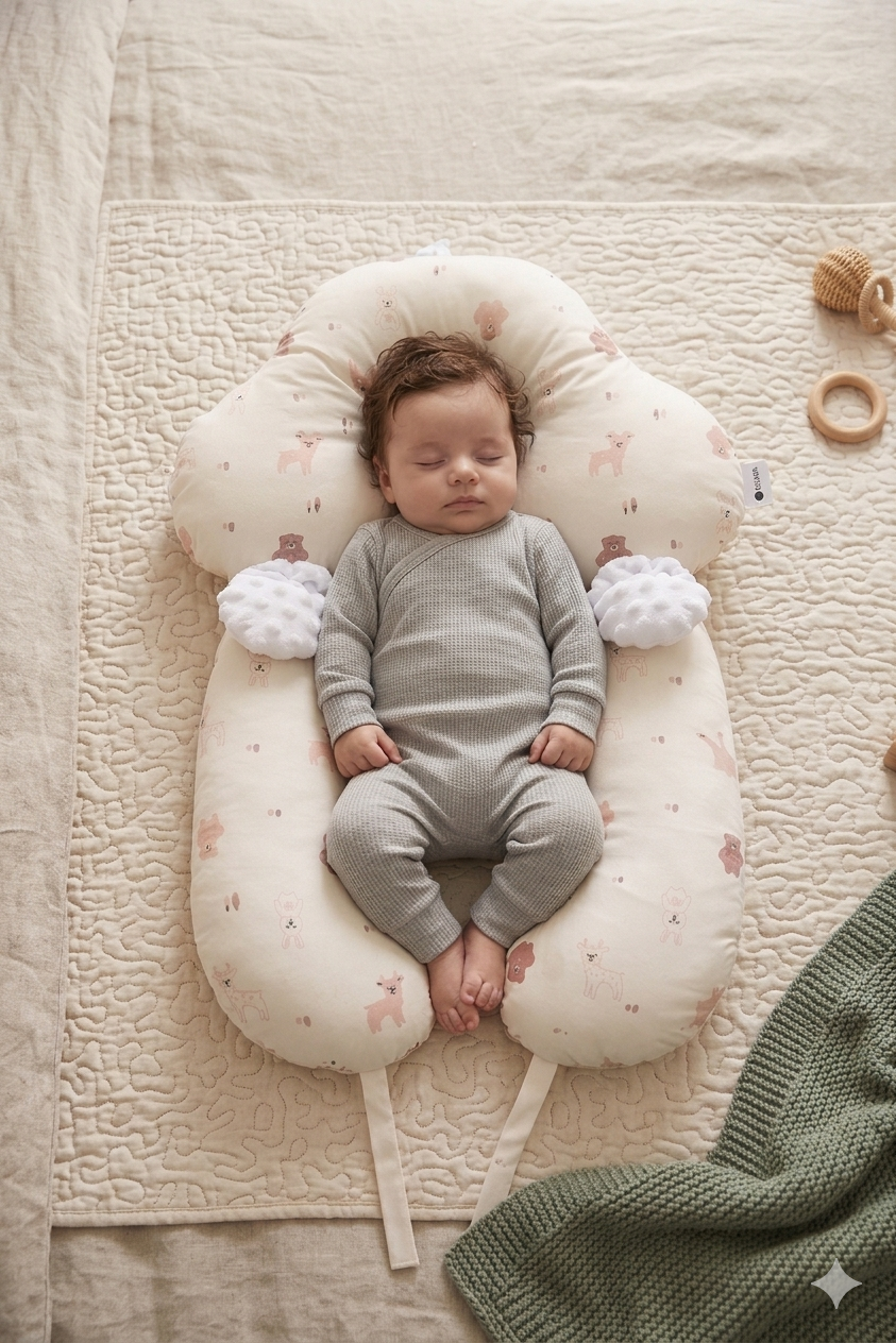 Milda Baby Head Support Pillow - Animal Kingdom