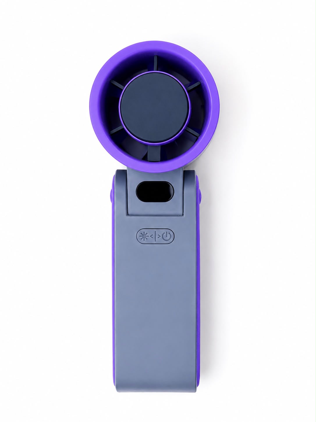 Ice-Cooling Handheld Fan — Metal Cold Plate, 100 Speeds, Rechargeable
