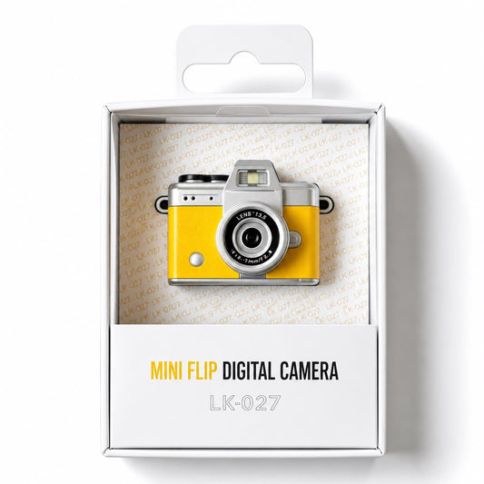 Mini Flip Digital Camera — Retro 1080p Selfie Cam for Kids & Teens